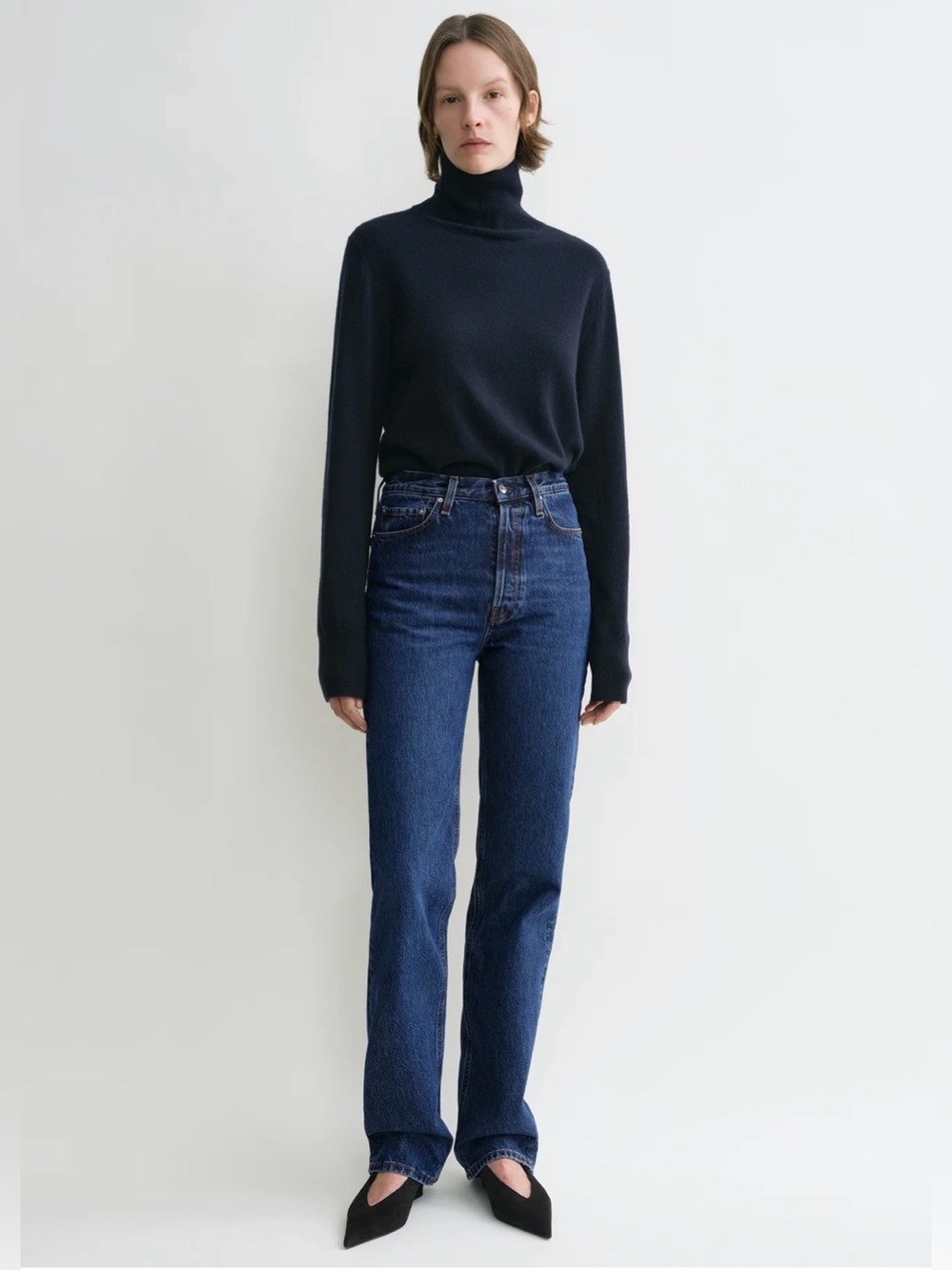 Toteme 25/32 Classic cut denim full length dark blue